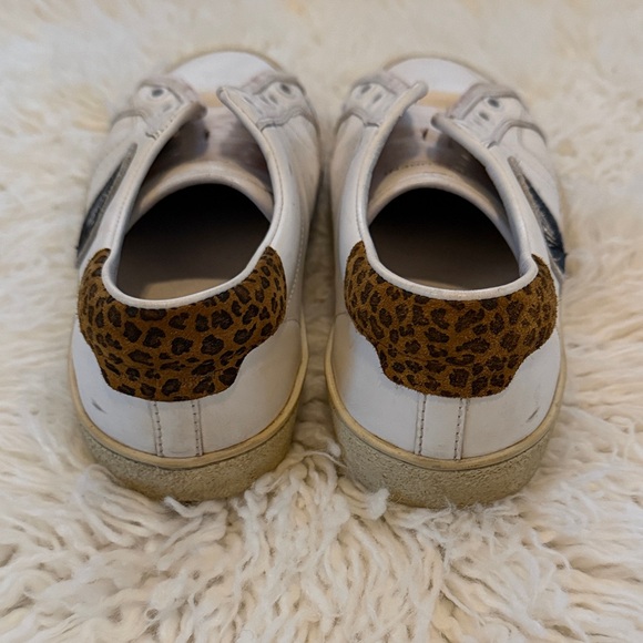 SAINT LAURENT | Stylish White and Tan Women's Sneakers - Picture 2 of 8